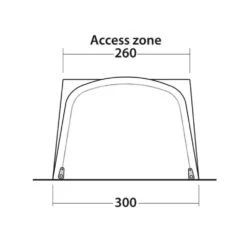 Outwell Newburg 240 Air Low Drive Away Awning -Vango Camping Shop 111245 newburg 240 air drawing other5