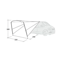 Outwell Touring Canopy Poled 13 Outwell Touring Canopy Poled -Vango Camping Shop 111252 touring canopy drawing perspective2