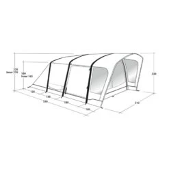 Outwell Springville 4SA Tent -Vango Camping Shop 111275 springville 4sa drawing perspective2