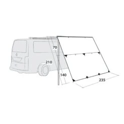 Outwell Hillcrest Tarp -Vango Camping Shop 111403 hillcrest tarp drawing perspective2