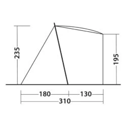 Outwell Sandcrest L Awning (2025) 24 Outwell Sandcrest L Awning (2025) -Vango Camping Shop 111404 sandcrest l drawing other5