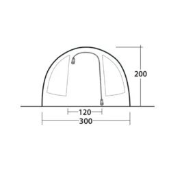 Outwell Sky 4 Tent (2025) -Vango Camping Shop 111424 sky 4 drawing other5
