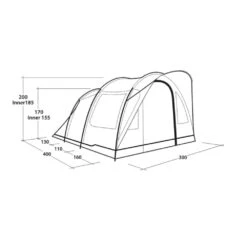 Outwell Sky 4 Tent (2025) -Vango Camping Shop 111424 sky 4 drawing perspective2