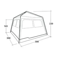 Outwell Fastlane 300 Shelter (2025) -Vango Camping Shop 111429 fastlane 300 shelter drawing perspective2