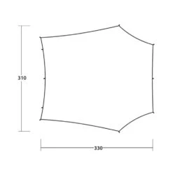 Outwell Canopy Tarp M 12 Outwell Canopy Tarp M -Vango Camping Shop 111435 canopy tarp m drawing floorplan3