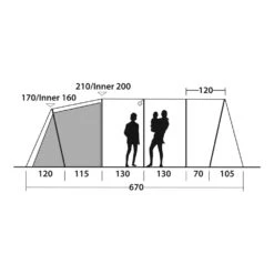Outwell Phoenix 5 Tent (2025) 22 Outwell Phoenix 5 Tent (2025) -Vango Camping Shop 111461 phoenix 5 drawing other4