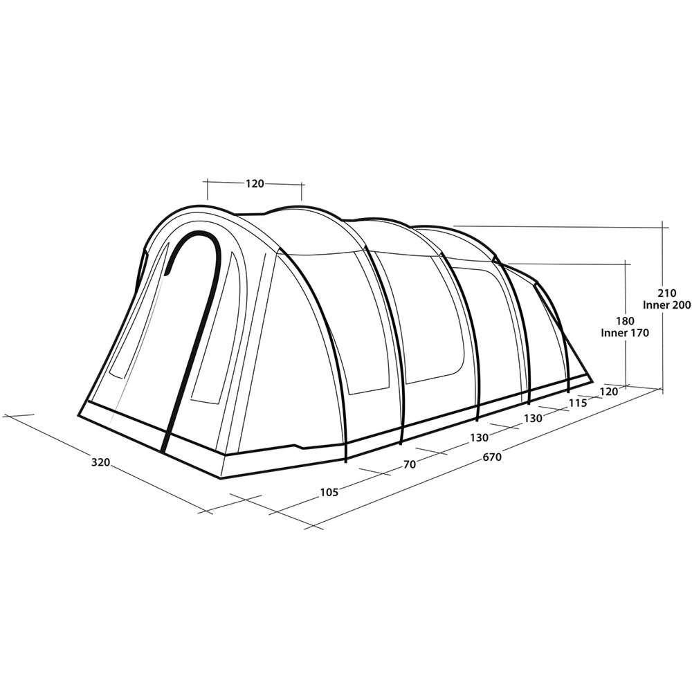 Outwell Phoenix 5 Tent (2025) 11 Outwell Phoenix 5 Tent (2025) - Image 9