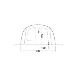 Outwell Phoenix 6+2 Tent (2025) -Vango Camping Shop 111462 phoenix 6 2 drawing other4