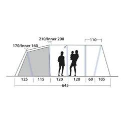 Outwell Tennessee 5 Air Tent (2025) -Vango Camping Shop 111469 tennessee 5 air drawing other4