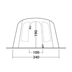 Outwell Tennessee 5 Air Tent (2025) -Vango Camping Shop 111469 tennessee 5 air drawing other5
