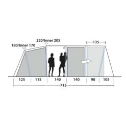Outwell Tennessee 6+2 Air Tent (2025) -Vango Camping Shop 111470 tennessee 6 2 air drawing other4