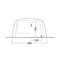 Outwell Tennessee 6+2 Air Tent (2025) -Vango Camping Shop 111470 tennessee 6 2 air drawing other5