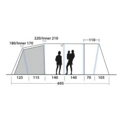 Outwell Tennessee 7 Air Tent (2025) 20 Outwell Tennessee 7 Air Tent (2025) -Vango Camping Shop 111471 tennessee 7 air drawing other4