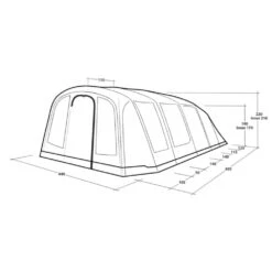 Outwell Tennessee 7 Air Tent (2025) 18 Outwell Tennessee 7 Air Tent (2025) -Vango Camping Shop 111471 tennessee 7 air drawing perspective2