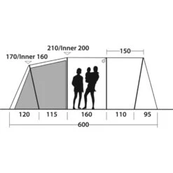 Outwell Rockwell 6 Tent (2025) -Vango Camping Shop 111477 rockwell 6 drawing other4