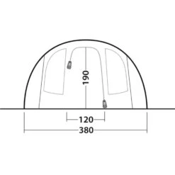 Outwell Rockwell 6 Tent (2025) -Vango Camping Shop 111477 rockwell 6 drawing other5