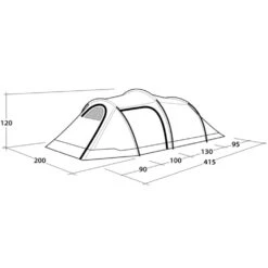Outwell Earth 3 Plus Tent -Vango Camping Shop 111484 earth 3 plus drawing perspective2