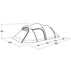 Outwell Earth 4 Plus Tent 17 Outwell Earth 4 Plus Tent -Vango Camping Shop 111485 earth 4 plus drawing perspective2
