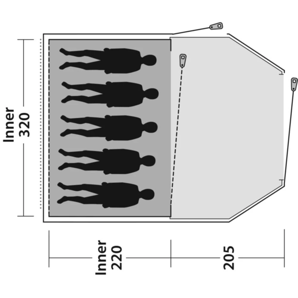 Outwell Earth 5 Plus Tent 5 Outwell Earth 5 Plus Tent - Image 3