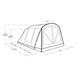Outwell Flagstaff 5 Air Tent (2025) 25 Outwell Flagstaff 5 Air Tent (2025) -Vango Camping Shop 111488 flagstaff 5 air drawing perspective2