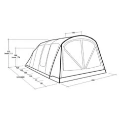Outwell Alabama 6 Air TC Tent (2025) 20 Outwell Alabama 6 Air TC Tent (2025) -Vango Camping Shop 111494 alabama 6 air tc drawing perspective2