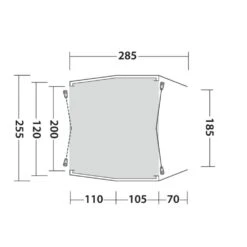 Outwell Dunecrest L Awning (2025) 19 Outwell Dunecrest L Awning (2025) -Vango Camping Shop 111498 dunecrest l drawing floorplan3