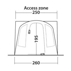 Outwell Santa Monica Air Awning (175-200cm) (2025) 19 Outwell Santa Monica Air Awning (175-200cm) (2025) -Vango Camping Shop 111502 santa monica air drawing other4