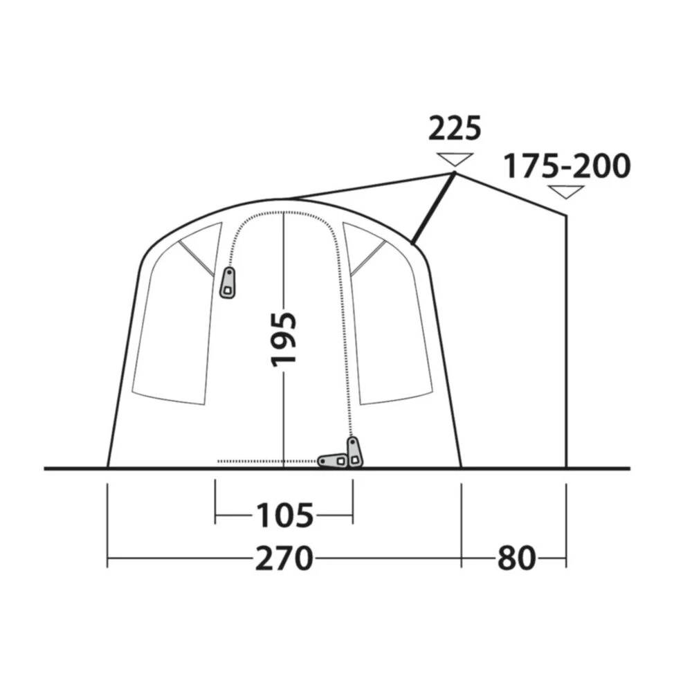 Outwell Talladega Air Awning (175-200cm) (2025) 7 Outwell Talladega Air Awning (175-200cm) (2025) - Image 5