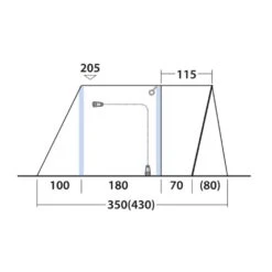 Outwell Talladega Air Awning (175-200cm) (2025) 21 Outwell Talladega Air Awning (175-200cm) (2025) -Vango Camping Shop 111503 talladega air drawing other5