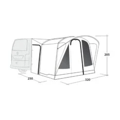 Outwell Fresno Awning (175-200cm) (2025) 23 Outwell Fresno Awning (175-200cm) (2025) -Vango Camping Shop 111504 fresno drawing perspective2 1