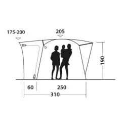Outwell Pine Hills Awning (175-200cm) (2025) -Vango Camping Shop 111505 pine hills drawing other5
