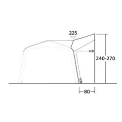 Outwell Tall Connection Jonesville 290/440SA -Vango Camping Shop 111507 tall connection jonesville 290 440sa drawing other5