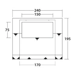 Outwell Backroads Awning Room (2025) 17 Outwell Backroads Awning Room (2025) -Vango Camping Shop 111508 backroads awning room drawing other4