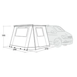 Outwell Backroads Awning Room (2025) 15 Outwell Backroads Awning Room (2025) -Vango Camping Shop 111508 backroads awning room drawing perspective2