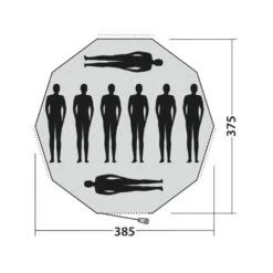 Easy Camp Moonlight Tipi Tent -Vango Camping Shop 120381 moonlight tipi drawing floorplan3