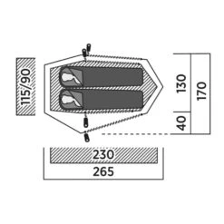 Easy Camp Sarek 2 Tent -Vango Camping Shop 120468 sarek 2 drawing floorplan3