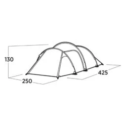 Easy Camp Hemsedal 4 Tent (2025) -Vango Camping Shop 120475 hemsedal 4 drawing perspective2
