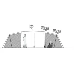 Easy Camp Leka Twin 8 Tent (2025) 16 Easy Camp Leka Twin 8 Tent (2025) -Vango Camping Shop 120493 leka twin 8 drawing other4