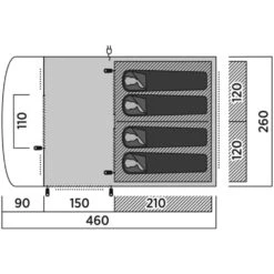 Easy Camp Romsdal 4 Tent (2025) 22 Easy Camp Romsdal 4 Tent (2025) -Vango Camping Shop 120496v25 062