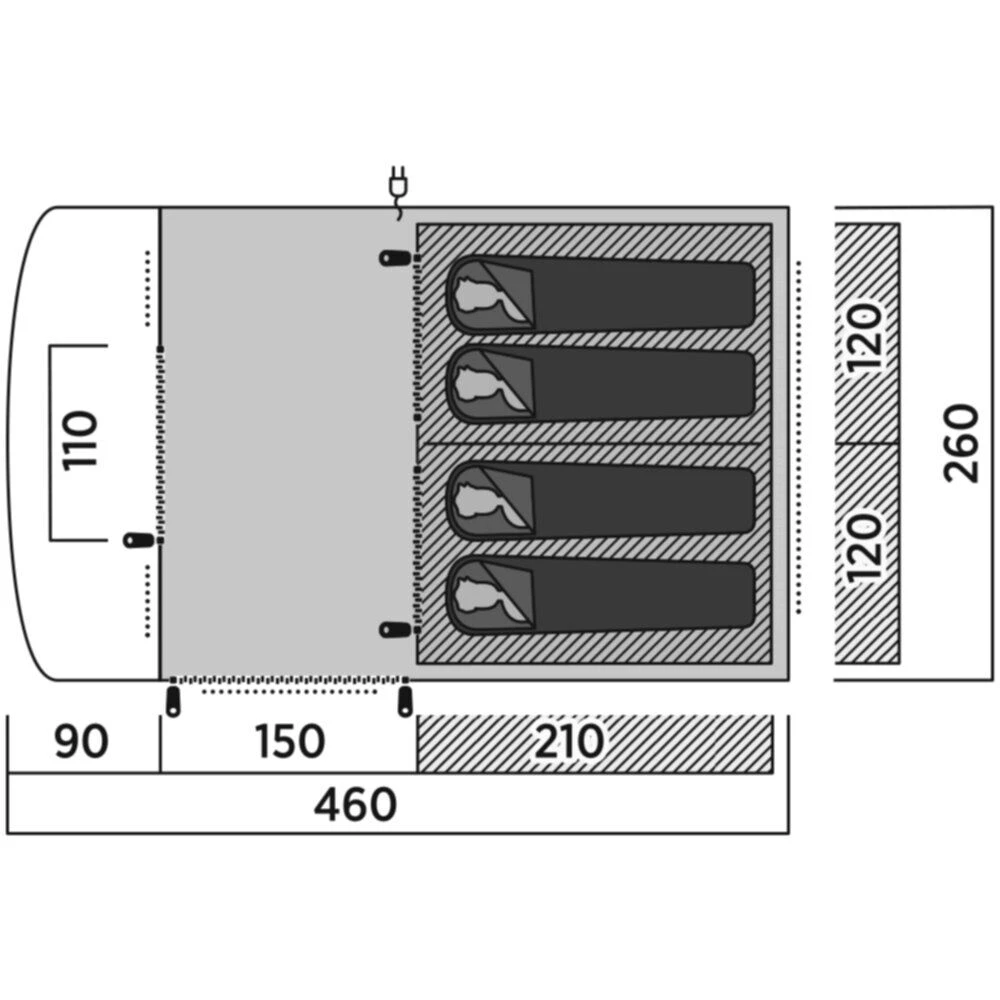 Easy Camp Romsdal 4 Tent (2025) 7 Easy Camp Romsdal 4 Tent (2025) - Image 5