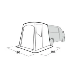 Easy Camp Krossbu Tailgate Awning (2025) -Vango Camping Shop 120503 krossbu drawing perspective2