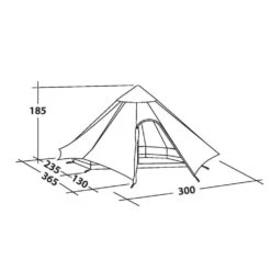 Robens Fairbanks Tipi (2023) 10 Robens Fairbanks Tipi (2023) -Vango Camping Shop 130112 fairbanks drawing perspective 10959