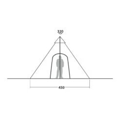 Robens Kiowa Tipi Tent (2024) -Vango Camping Shop 130188 kiowa drawing other4