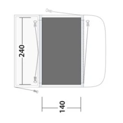 Outwell Newburg 160 Footprint Groundsheet 6 Outwell Newburg 160 Footprint Groundsheet -Vango Camping Shop 170834 footprint newburg 160 drawing floorplan2