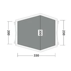 Outwell Woodcrest Flat Woven Carpet -Vango Camping Shop 170882 flat woven carpet woodcrest drawing floorplan2