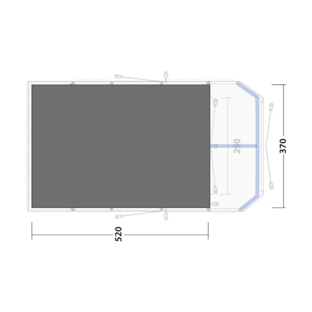 Outwell Forestville 6SA Footprint Groundsheet 4 Outwell Forestville 6SA Footprint Groundsheet - Image 2