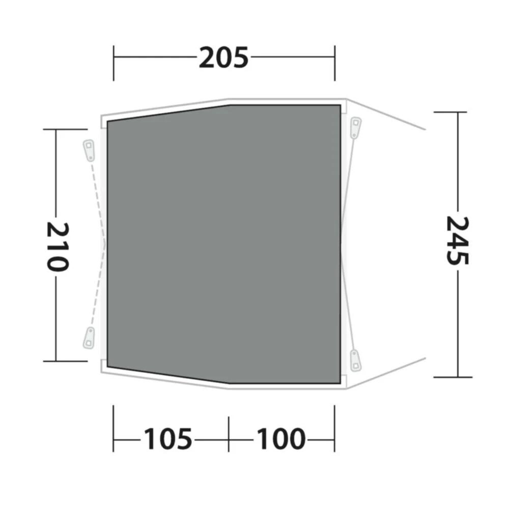 Outwell Cozy Carpet Dunecrest L (205 X 245cm) 4 Outwell Cozy Carpet Dunecrest L (205 X 245cm) - Image 2