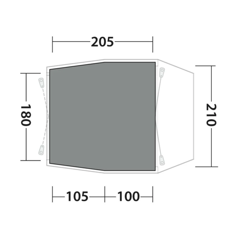 Outwell Cozy Carpet Dunecrest S (205 X 210cm) 4 Outwell Cozy Carpet Dunecrest S (205 X 210cm) - Image 2