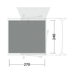 Outwell Cozy Carpet Talladega Air (240 X 270cm) -Vango Camping Shop 171142 cozy carpet talladega air drawing floorplan2