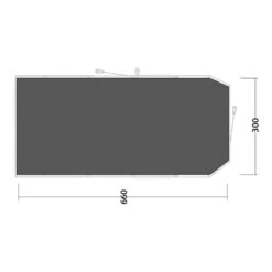Outwell Phoenix 5 Footprint Groundsheet -Vango Camping Shop 171156 footprint lux phoenix 5 drawing floorplan2